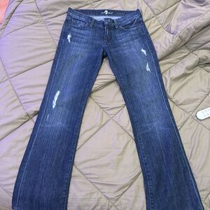 7 for all mankind blue jeans